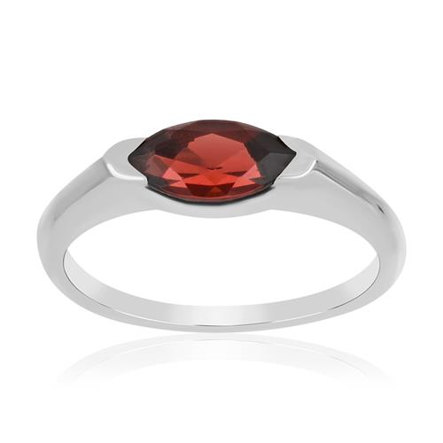 BUY 925 SILEVR GARNET GEMSTONE RING