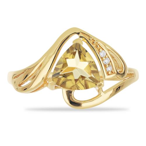 BUY STERLING SILVER NATURAL CITRINE GEMSTONE CLASSIC RING