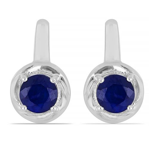 9K Yellow Gold Australian Sapphire Earrings 1.04 Ct. - 7526818 - TJC