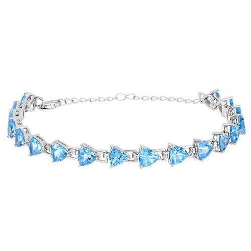Genuine Natural Sky Blue Topaz Bracelets & Bangles Real 925 Sterling Silver  Bracelet for Women Free Expansion Fine Jewellery - China Bracelet and  Silver 925 price | Made-in-China.com